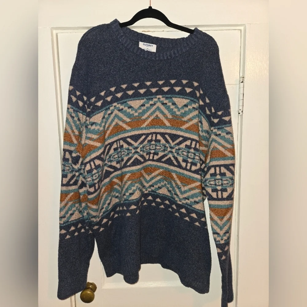 Old Navy Mens Geometric Sweater